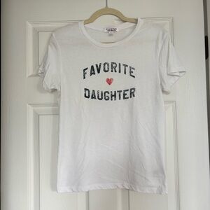 Sub_Urban Riot White 'Favorite Daughter' Graphic Tee with Red Heart